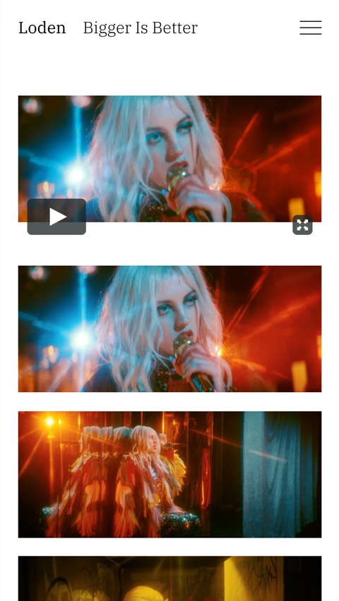 Loden theme for Fabrik portfolio website