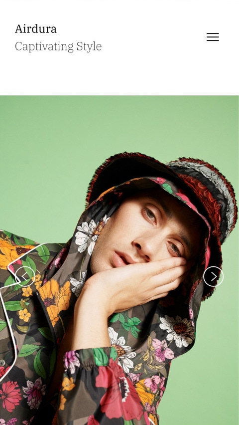 Airdura theme for Fabrik portfolio website