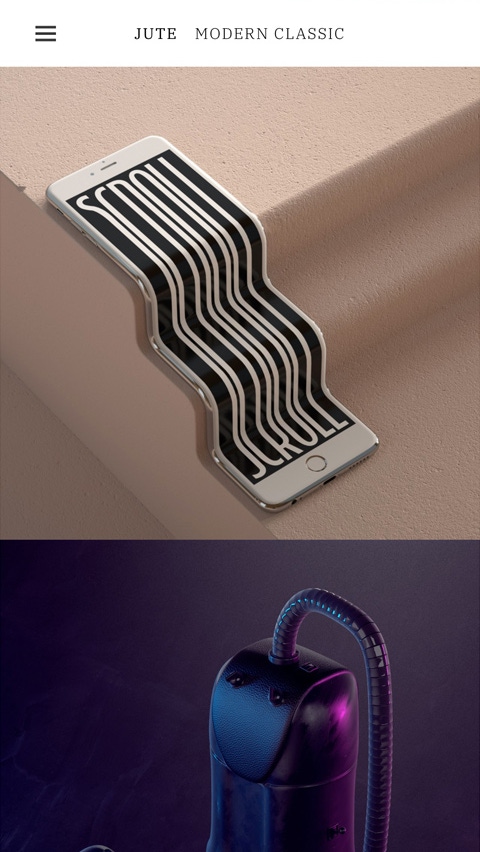 Jute theme for Fabrik portfolio website