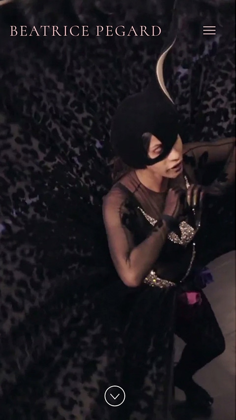 Beatrice Pegard mobile website