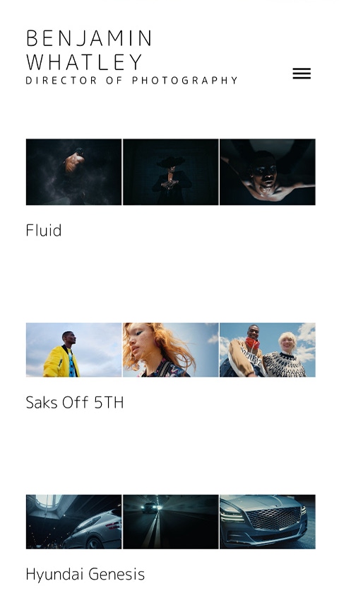 Benjamin Whatley mobile website