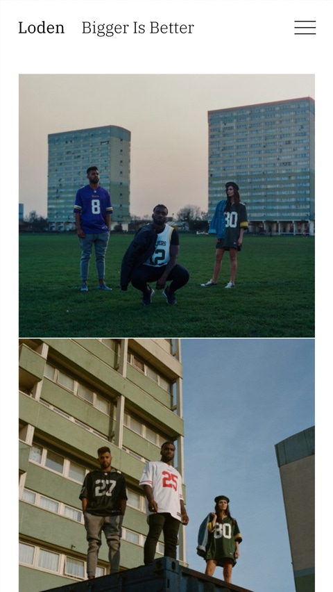 Loden theme for Fabrik portfolio website