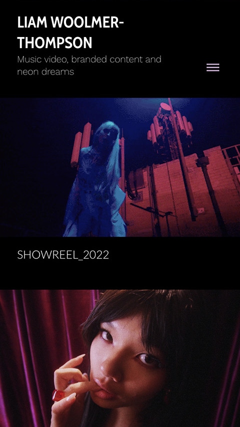 Liam Woolmer-Thompson mobile website