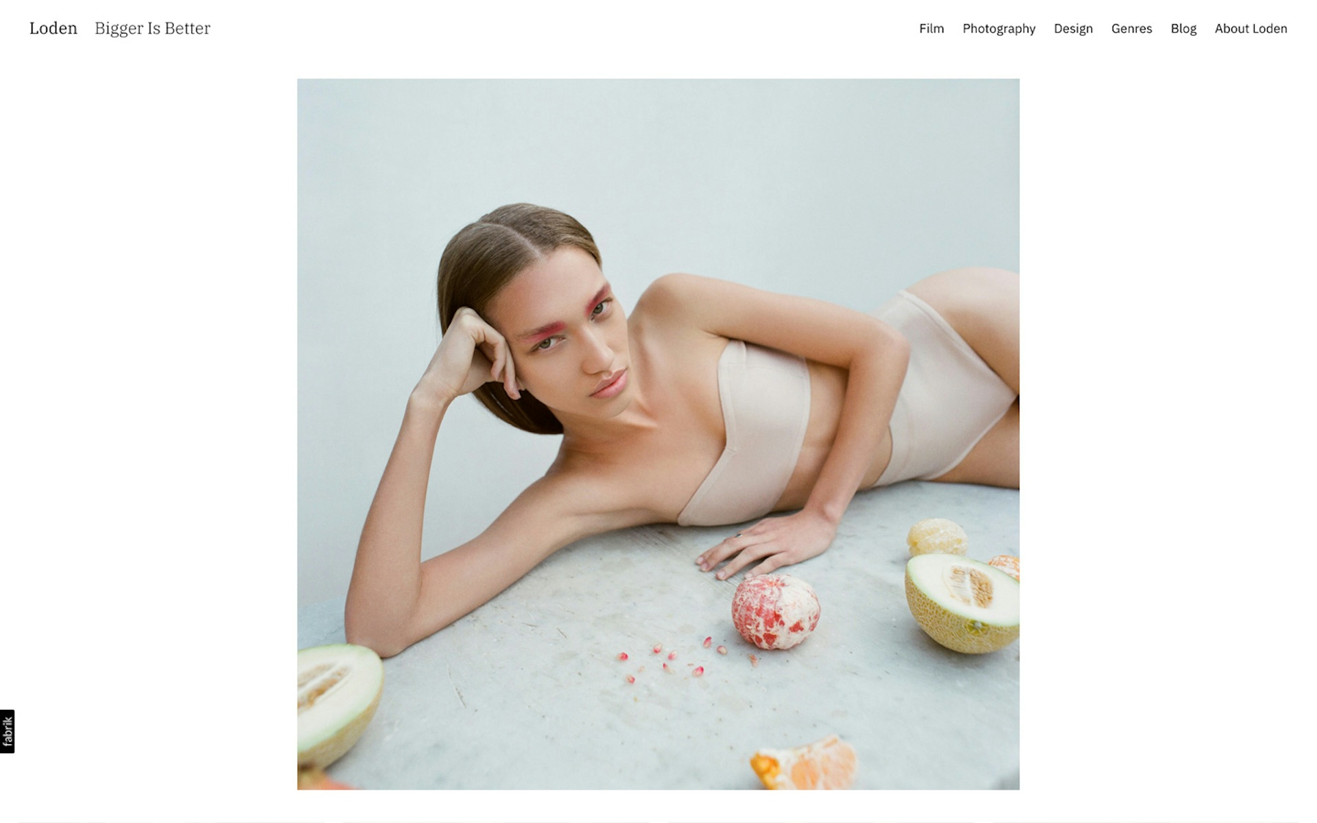 Loden theme for Fabrik portfolio website
