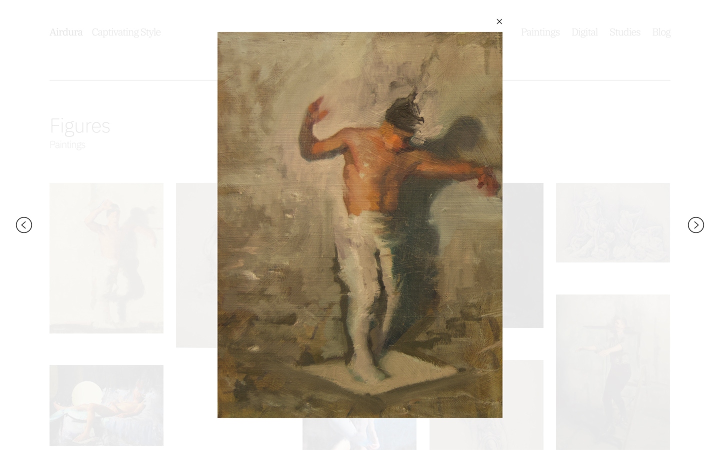 Fabrik lightbox layout example