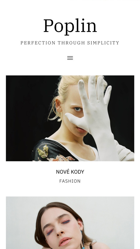 Poplin theme for Fabrik portfolio website