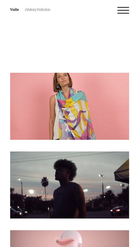 Voile theme for Fabrik portfolio website