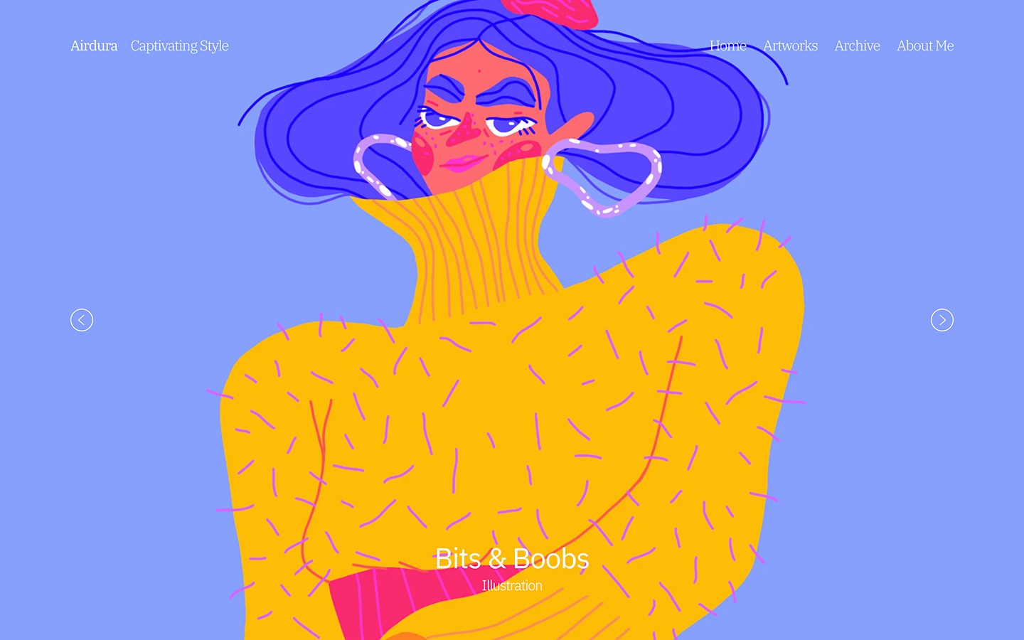 Fabrik slideshow layout example